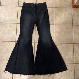 Free People Boot Cut Black Jeans